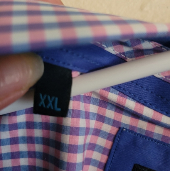 Benetii Classic Short Sleeve Plaid Button Down - Picture 5 of 6